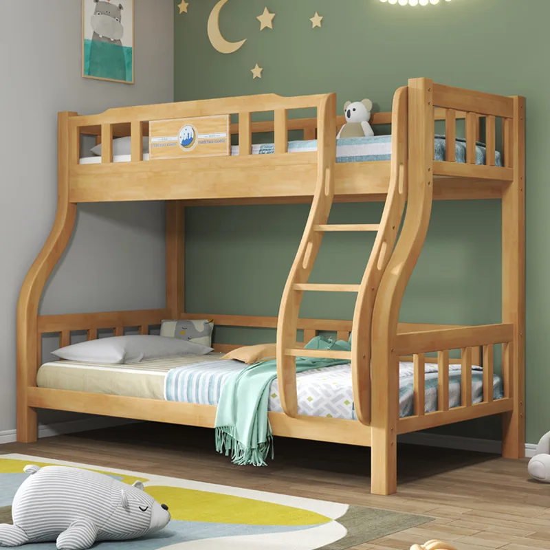 All solid wood upper and lower beds, adult household high and low beds, double children's double beds, mother and child beds