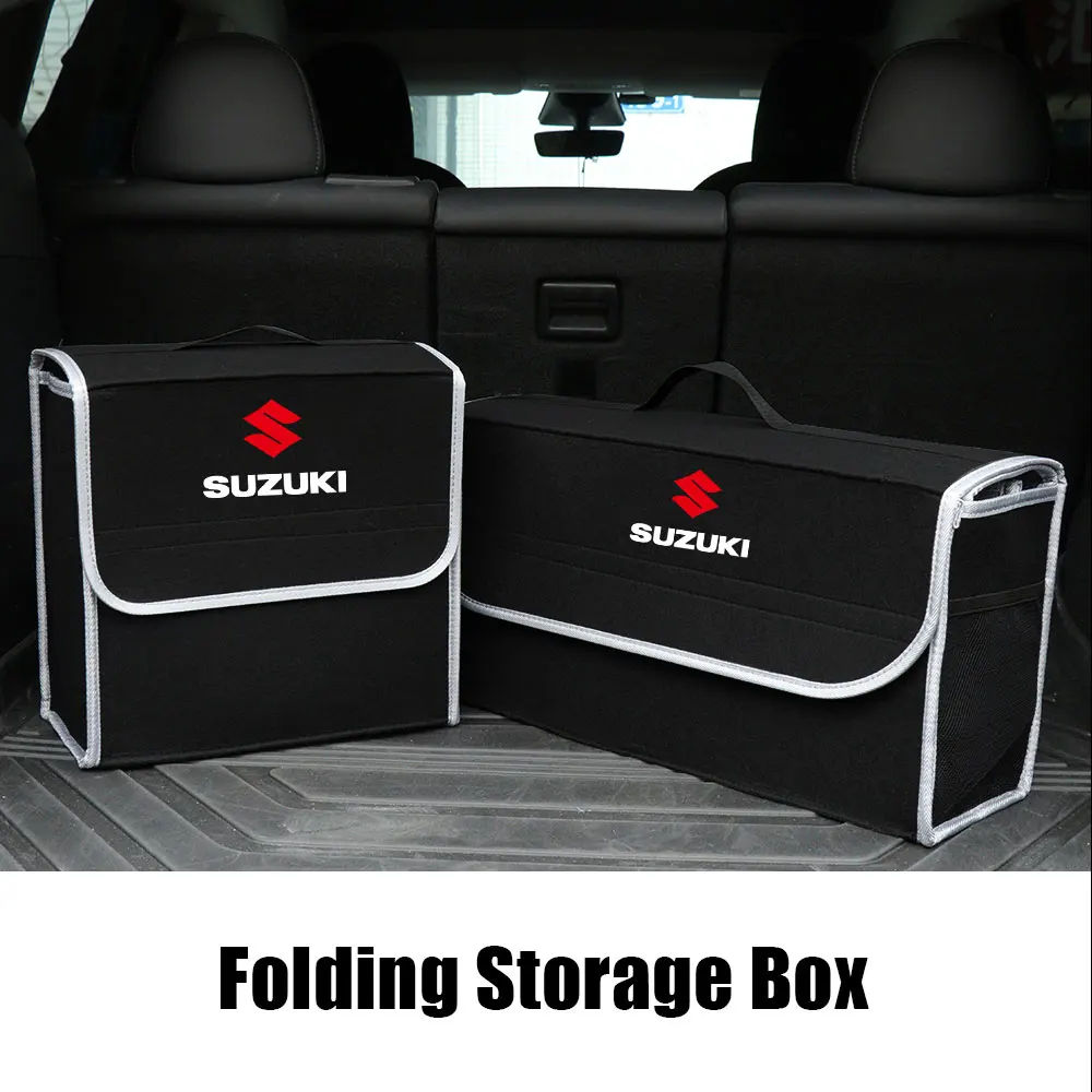 

Автомобильный ящик для хранения, органайзер для багажника, контейнер для укладки, сумки для Suzuki Swift Grand Vitara Samurai G70 Alto Antelope SX4