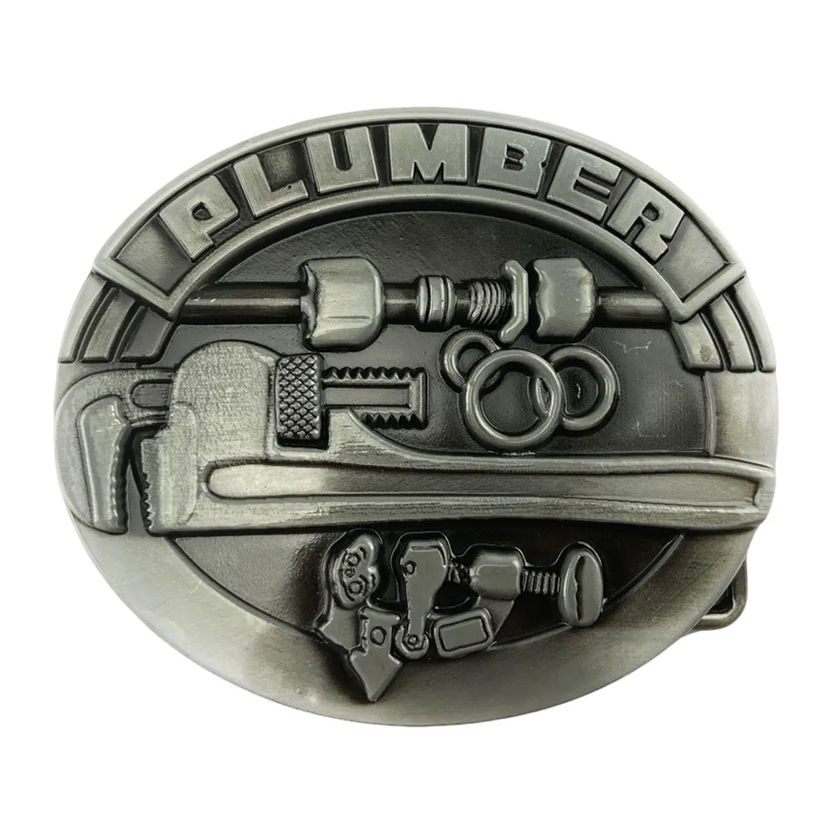 

T-DISOM Men's Retro Plumder Tools Design Belt Buckle Fashionable Men's Accessory