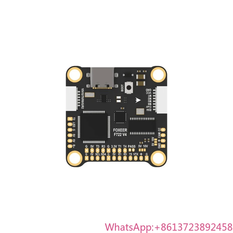 

Foxeer F722 V4 MPU6000 FC 8S Dual BEC Barometer X8 Flight Controller 30X30MM HD VISTA/HDZERO/ Analog VTX FPV Racing Freestyle