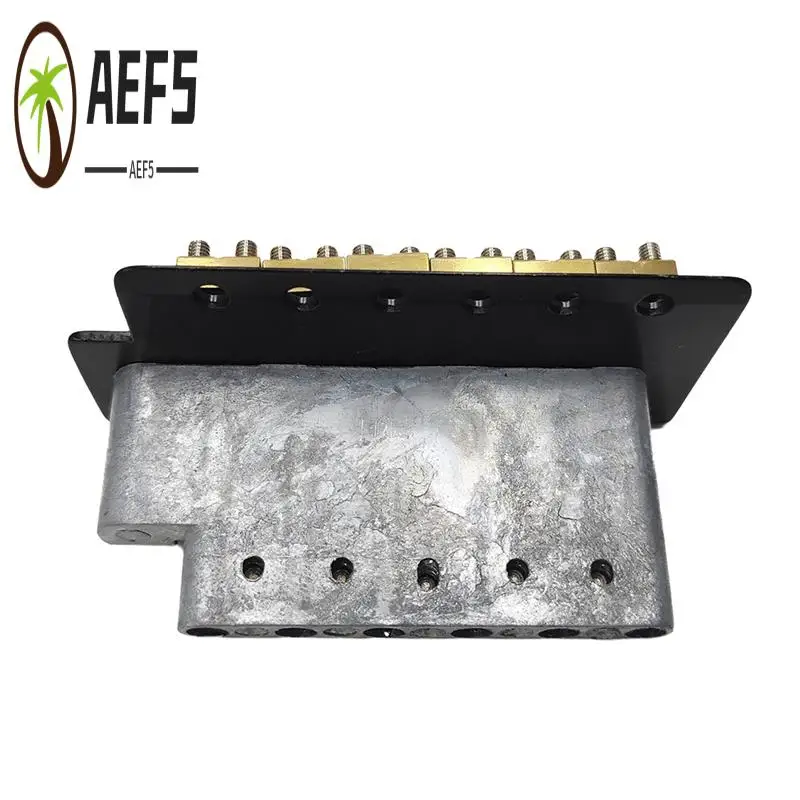 

AEF5-6 Strings Guitar Bridge Saddle Tailpiece Electric Guitar Tremolo Bridge Standard Guitar Accessories
