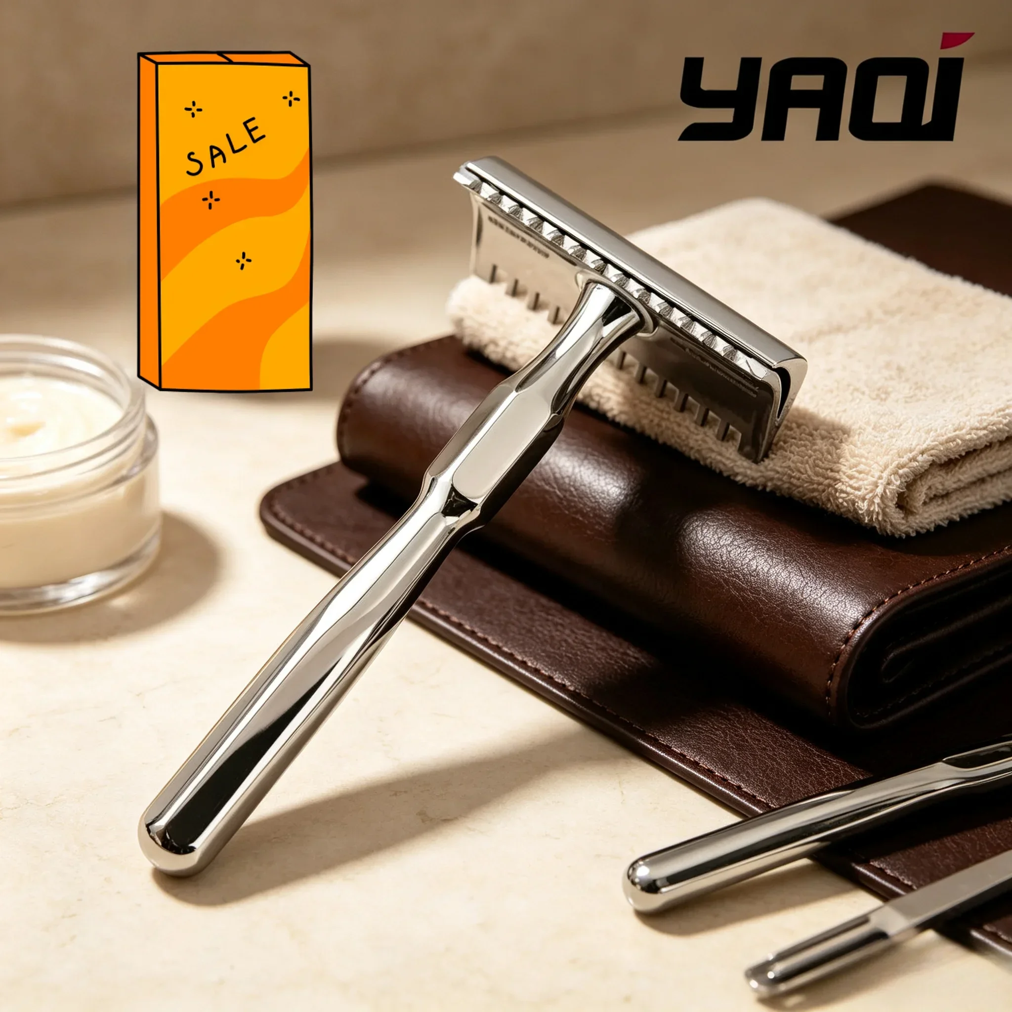 2026 Beard Shaver Yaqi PAGODA MIRABILIS Stainless Steel Safety Razor Collectibles Beard Shaver Birthday Gift For Boyfriend