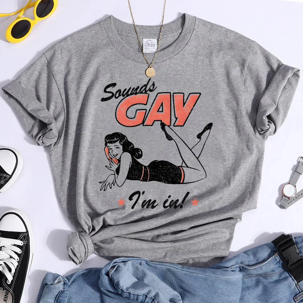 Vintage LGBT t-shirt son Gay drôle t-shirts personnalité Y2k hauts mois de la fierté lesbienne bisexuelle chemises mode décontracté femme t Shrit
