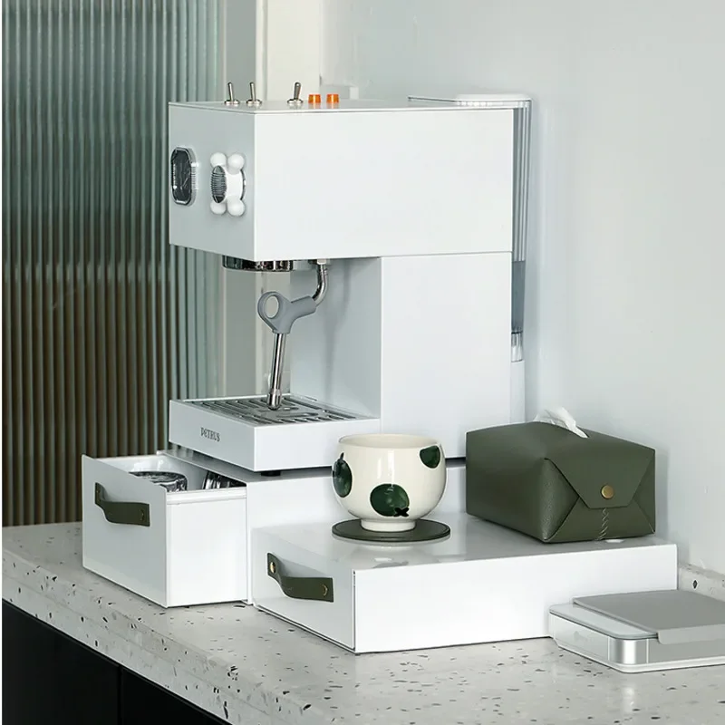 High Appearance Level Can Overlap The Storage Drawer Desktop Iron Art Coffee Machine Height Frame Multi-functional Storage Box