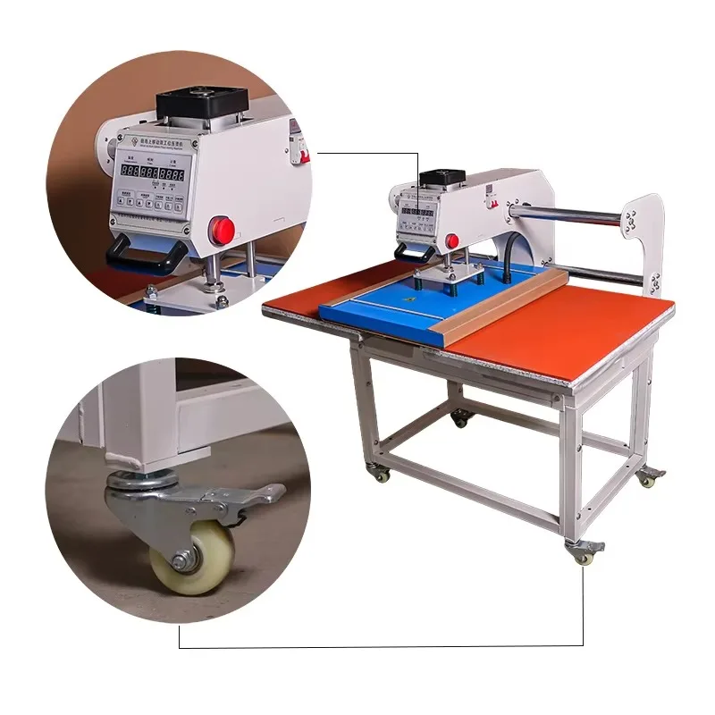 【Fashionable】Automatic Double-Station Pneumatic Ironing Machine Heat Transfer Press For T-Shirts Garment Printing Machine