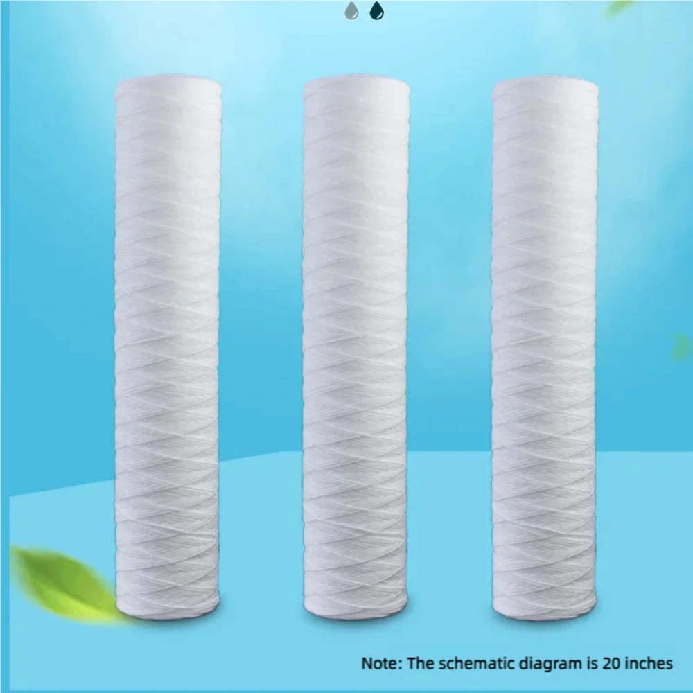 Waternoble Pure Water Machine Filter Elements 10 & 20 Inch Electroplated Wire-Wound Cotton Core Large Fat Water Filters For Home