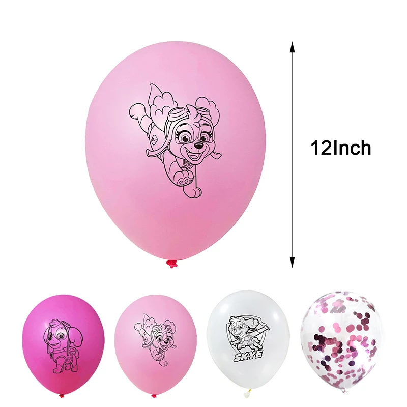 PAW Patrol Dog Balloons Set Cartoon Animation Birthday Balloons Disposable tableware Cute Dog Claw Party Decoration Supplies