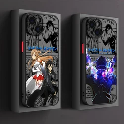 Sword Art Online SAO Kirigaya Phone Case For Apple iPhone 15 14 13 12 11 XS Mini Pro Max 8 XR X Matte Frosted Translucent