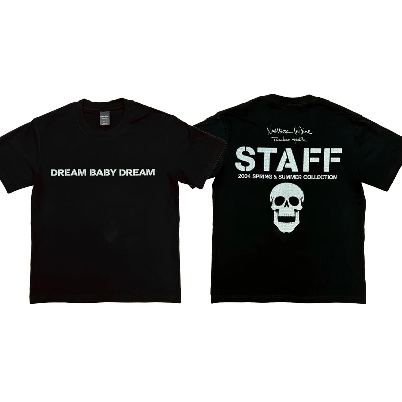 Camiseta Retro ort Sve Skull Stf SS04 número Nine Dr Baby Dr puro algodón soporte ajuste redondo Ne ex camiseta