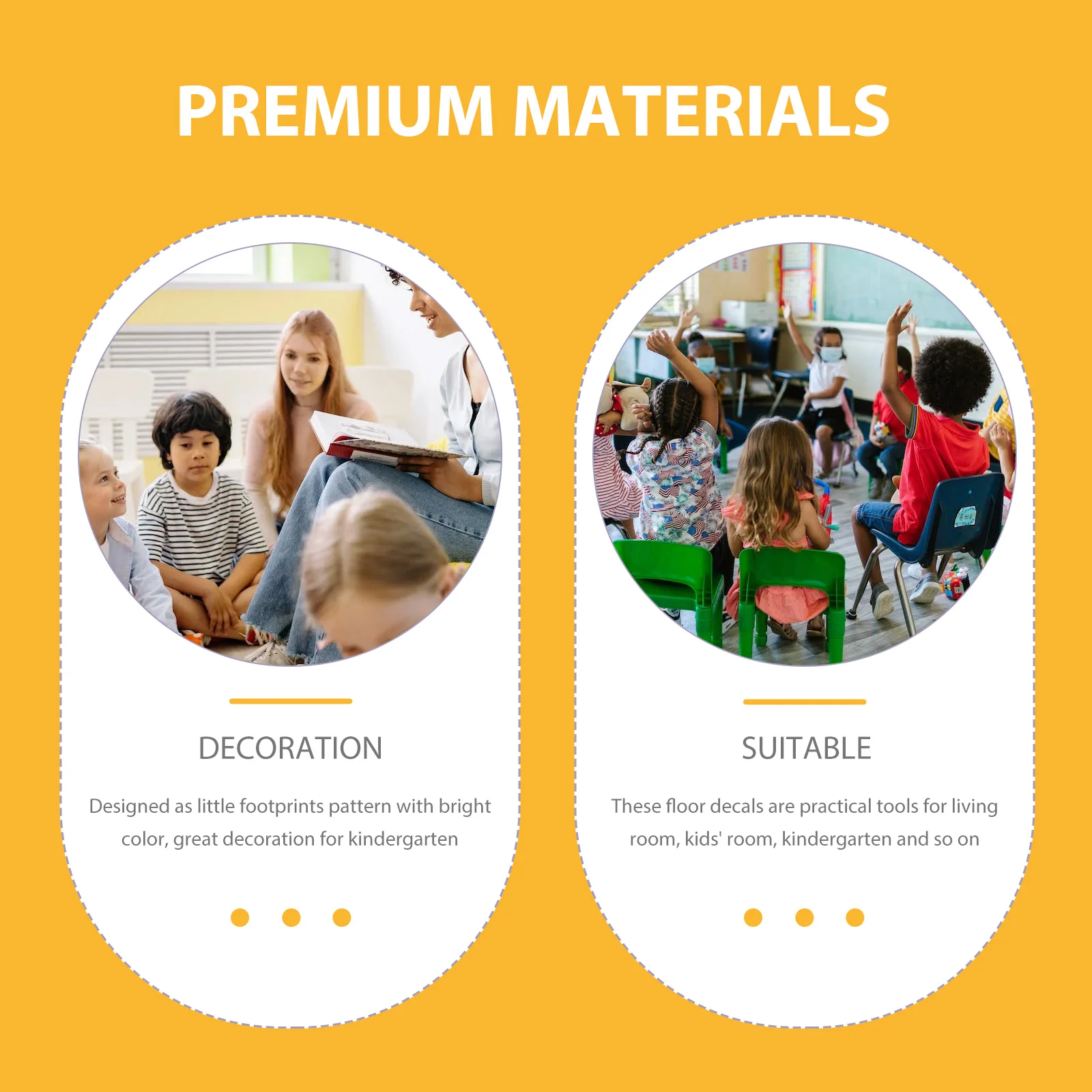 

Decals Floor Stickers Kids Footprint Stickers Waterproof Pvc For Kindergarten School Bedroom Decorations