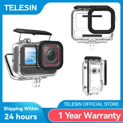 TELESIN 45M Waterproof Case For Insta 360 Ace pro Underwater Diving Housing Cover Protective case Action Camera Accessories