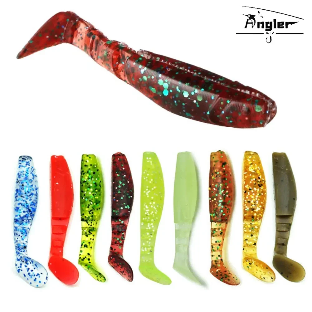 

15pcs 5.5CM 2G Fishing T-tail Soft Bait Luya Fake Bait Soft Worm Soft Bait Single Tail Worm Fishing Lures Lure Carp Fishing