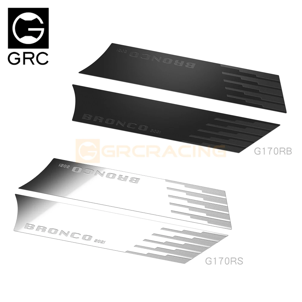 Metal Shell Side Protection Sheet Trim Accessories for 1/10 RC Crawler Car Traxxas TRX4 2021 New Bronco Diy Parts