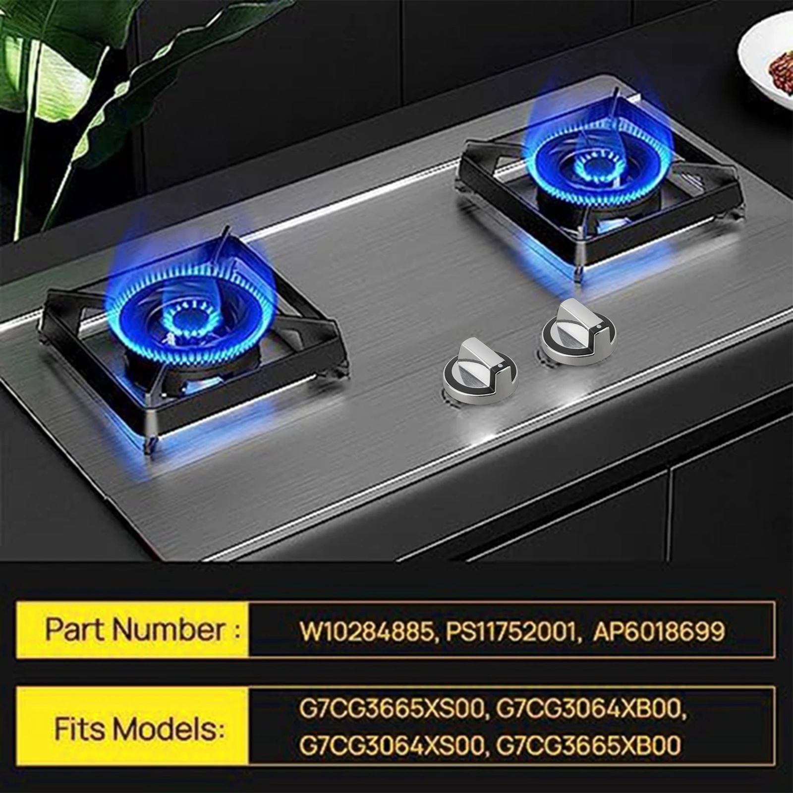 AP6018699 Knob Gas Stove Knob Replacement ABS Material Complies With Standards Corrosion-resistant For Gas Stove