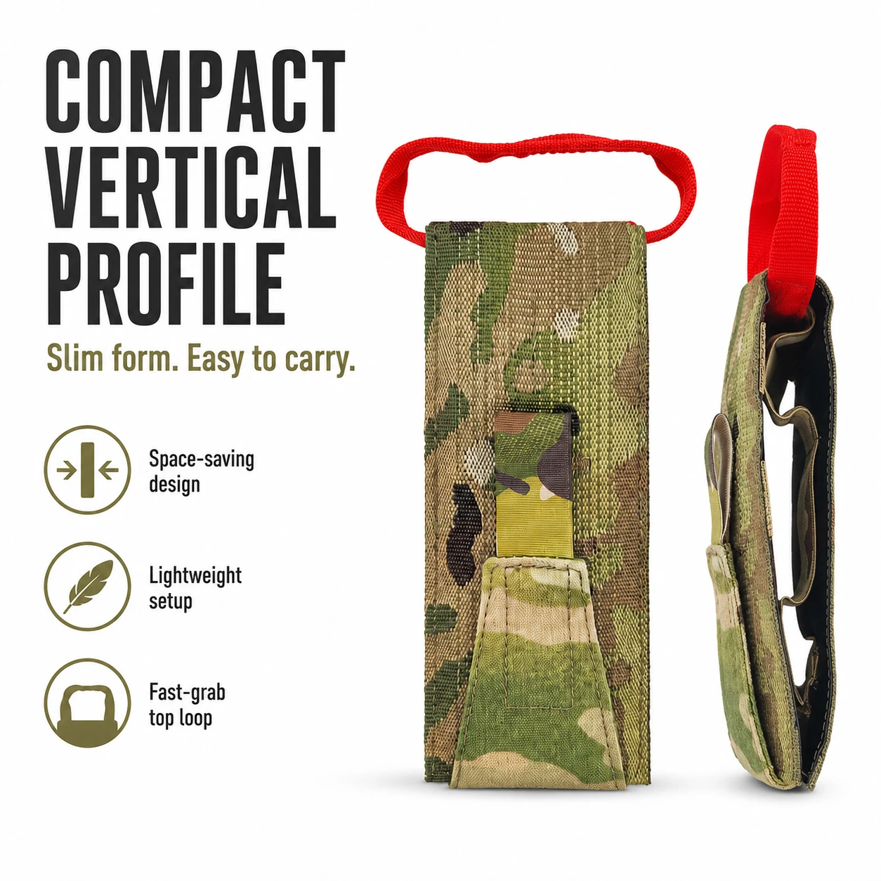 Tactical Medical Pouch Rapid Access IFAK Insert Vertical First Aid Bag Portable Emergency Trauma Pouch for Molle Vest
