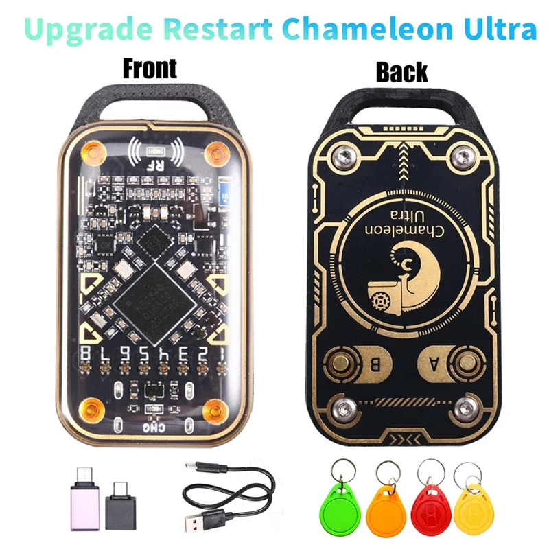

Upgrade Chameleon Ultra Smart Card Emulator+2XT5577/CUID Keychain RFID Smart Chip Reader 125K 13.56M Card NFC Duplicator