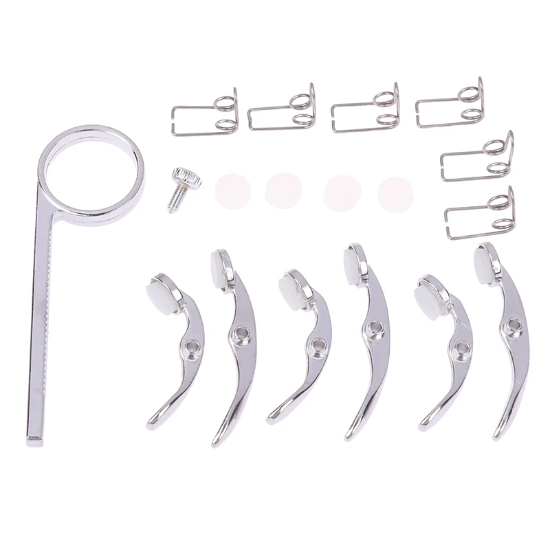 1 Set Downward Tuning Trumpet Instrument Accessories Universal Key Drain Valve Spring Support Button Buckle Upper And Lower Cove