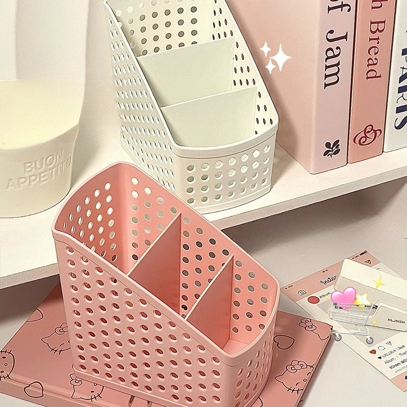 INS Multi-functional Storage Box Desktop Organizer for Stationery Students Office Supplies Portable Easy Access Desk Organize