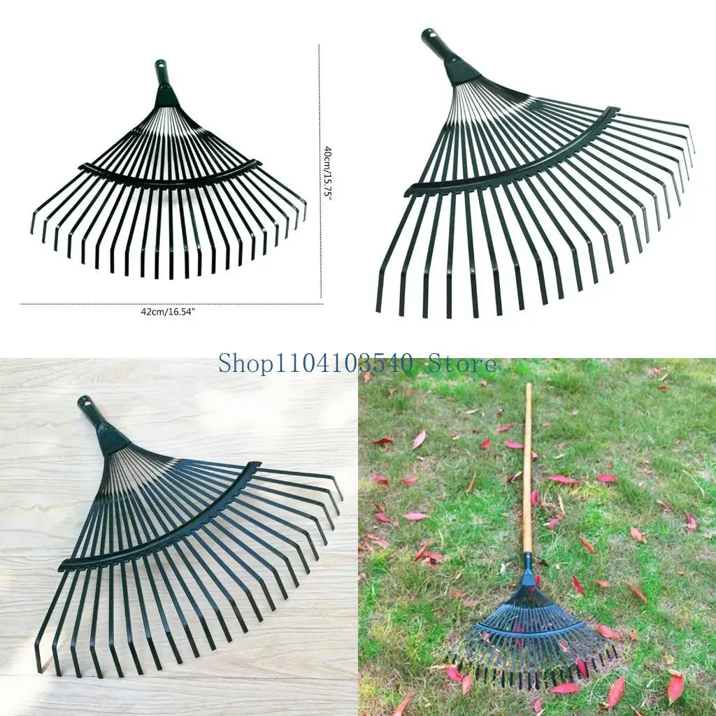 

02DC Garden Rake for Head Replacement Collect Among Delicate Plant Lawns Ya