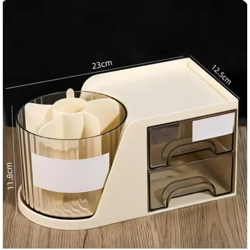 Nail Art Tools Storage Box Cotton Swab Container Nail Accessories Makeup Brush Organizer Box Nail Brush Pen Holder nails tool