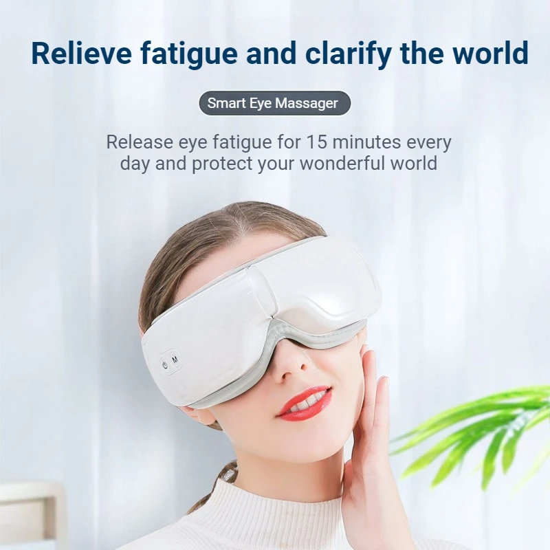 Human-like Hand Electric Eye Massager Multi-frequency Vibration Heating Bluetooth Eye Massager Foldable Massage Instrument
