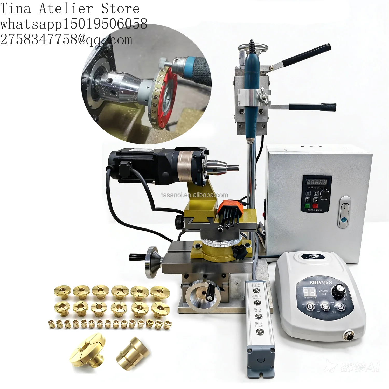 2026 New Arrival Auto Diamond Cutting Faceting Machine With Collet Bangle Engraving Machine Silver Gol=d Ring Jewelry Faceting