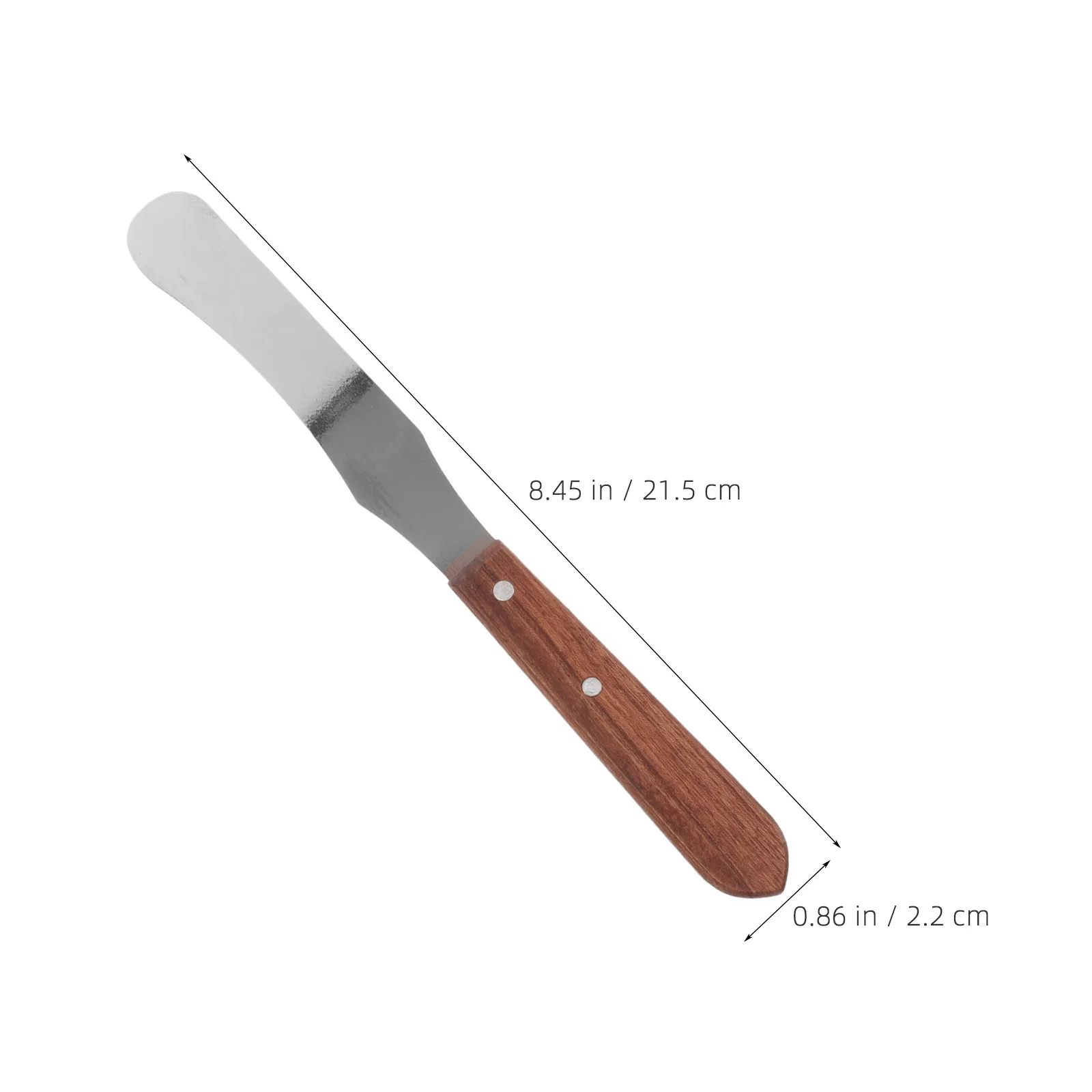 2Pcs Hair Removal Wax Spatula Stainless Steel Body Waxing Applicator Wooden Handle for Home Salon Esthetician Supplies