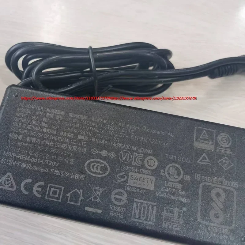 Cargador de corriente adaptador de CA Original DT20V-1.8C-DC 20V 1.8A 36W para fuente de alimentación del sistema de sonido de TV Bose PSU Solo 5