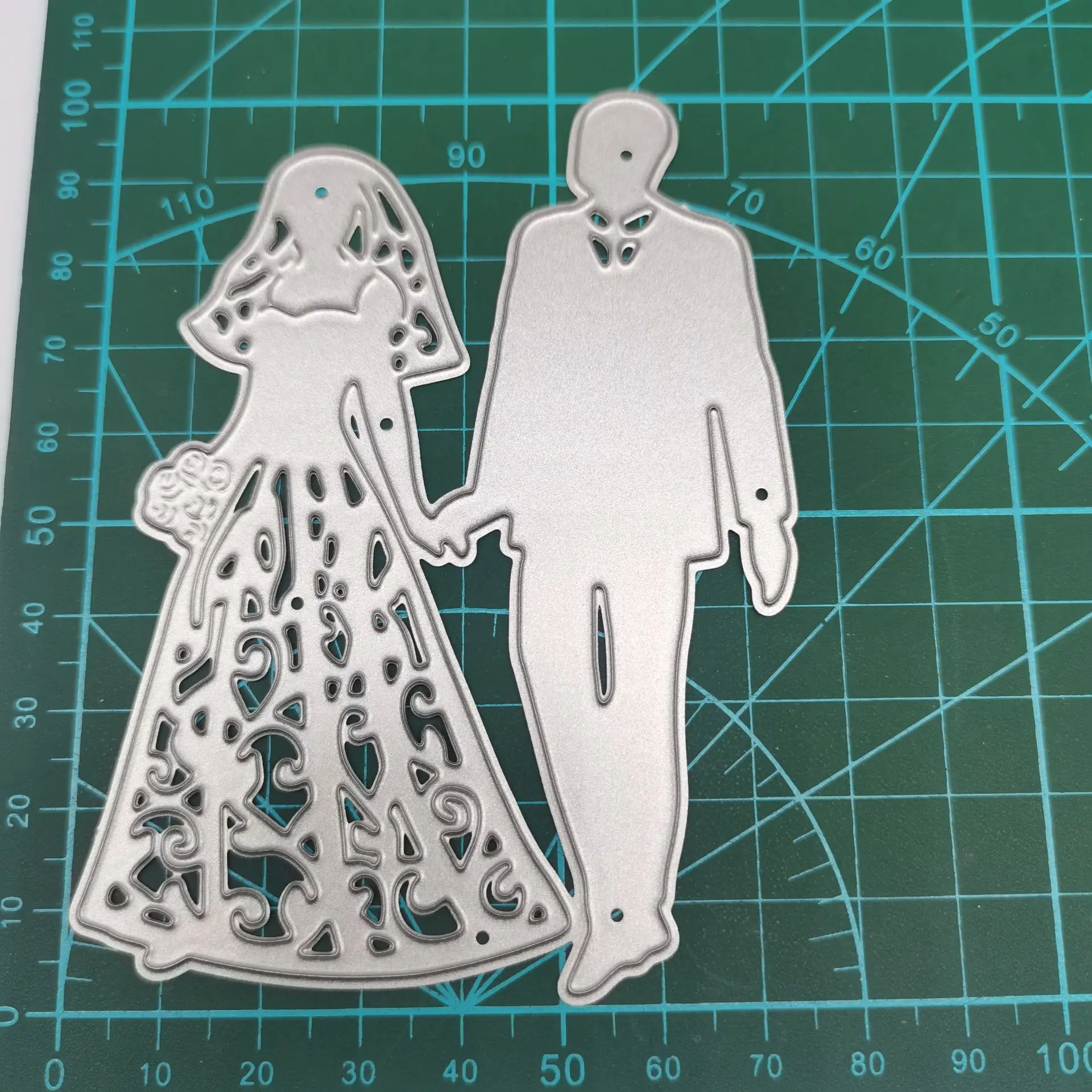 Couple Wedding Combination Metal Cutting Mold Cutting Template DIY Embossing Technology Die Cutting Card Production