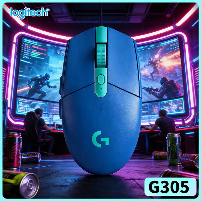 

Wireless Logitech G305 Mouse, 12000 DPI HERO, 6 Programmable Buttons, 250hr Battery, 99g, PC Mac Gamers Pick