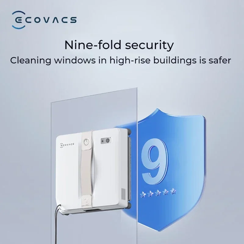 ECOVACS Winbot Air Mini Smart Robot Window Cleaner 8000Pa Powerful Suction Glass Vacuum for Home Cleaning 100-240V