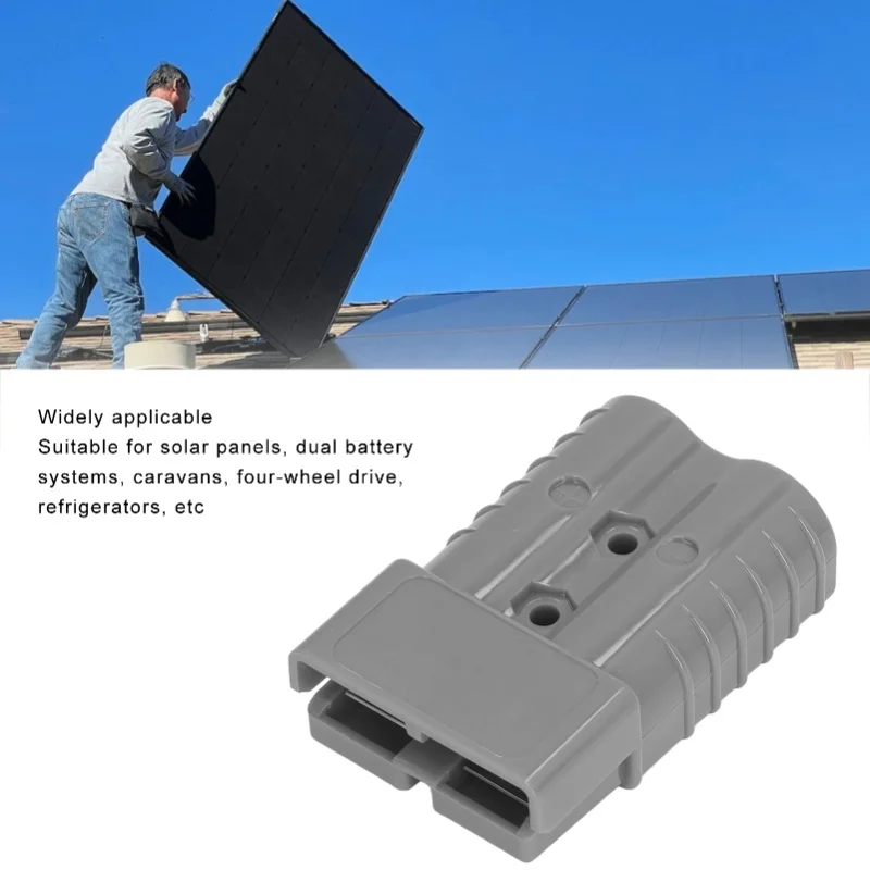 350A 600V Plug Connector SH350 Double Pole High Current Battery Quick Connector Kit For Car Solar Caravan Boat Forklift Grey