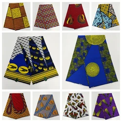 2024 New Nigerian Design Guaranteed Real Tissus Veritable African Wax Prints Fabric Cotton Ankara Fabric For Dress Sewing 6 Yard