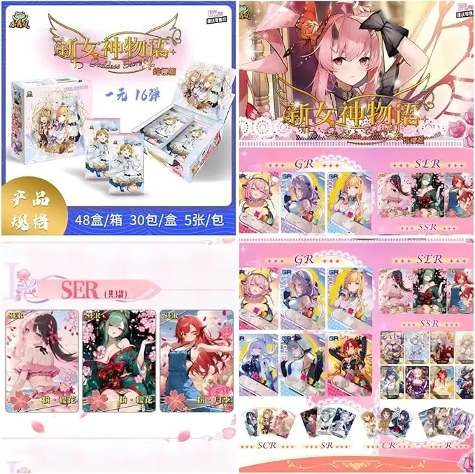 150-Pack Box of “Goddess Tales” Collectible Card Game Booster Packs—Anime Girl Card Collection Brand New - view 5
