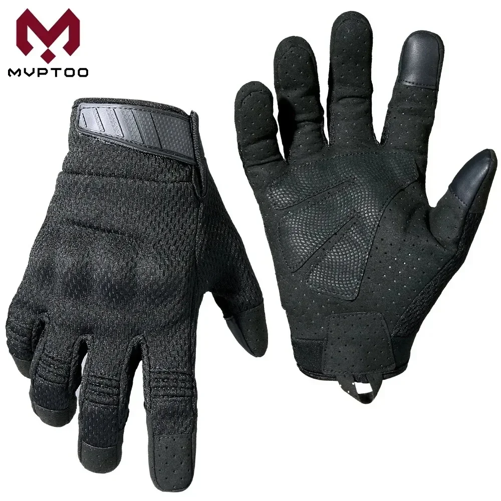 Motorcycle Full Finger Gloves Cycling Touch Screen Bicycle Bike Camping Work Fishing Sport Motocross Motorcyclist Male Mittens