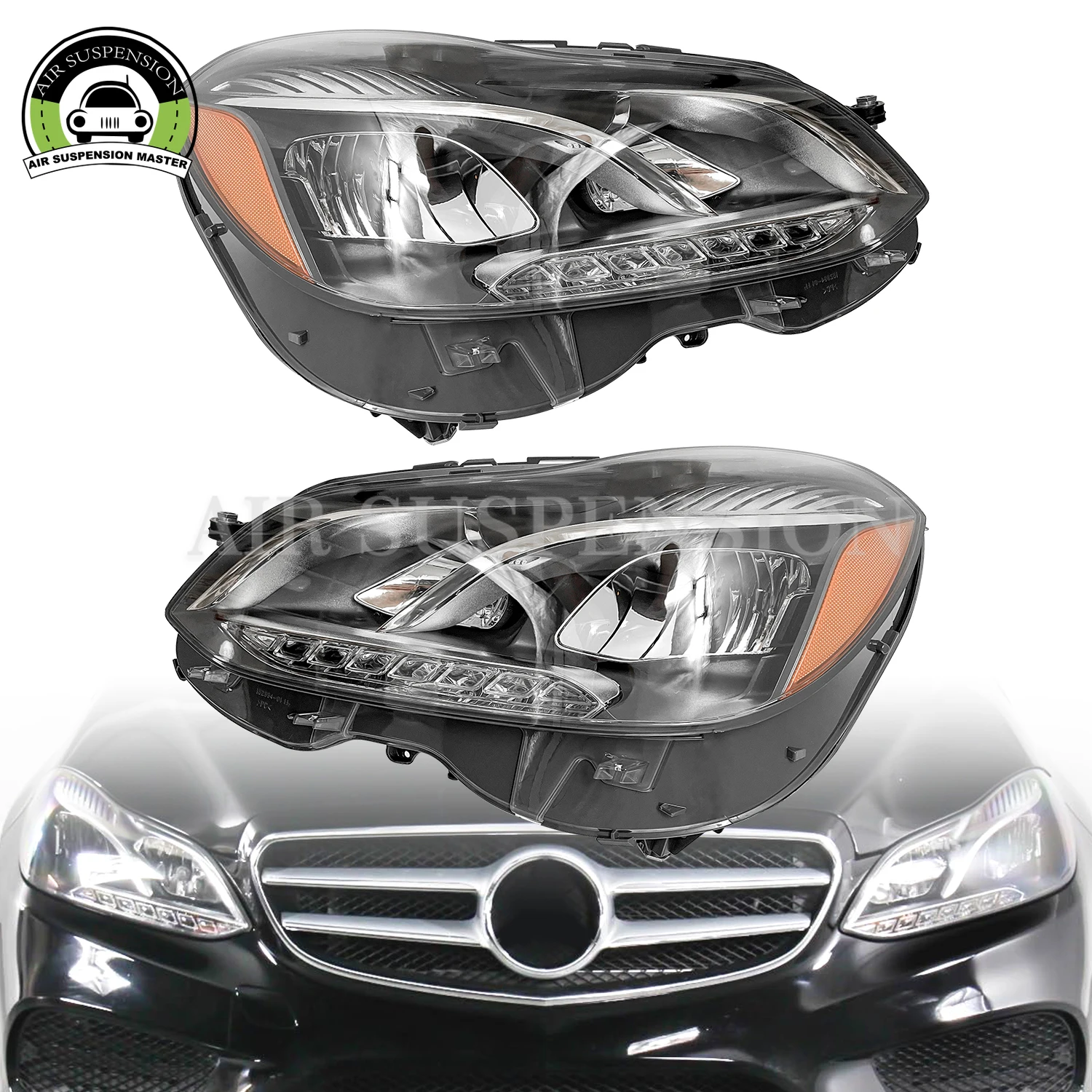

1шт МБ 2502219 Светодиодная + галогенная фара для Mercedes-Benz E-Class W212 E200 E250 E300 2014-2016 гг. 2128202139 МБ 2503219 2128202239