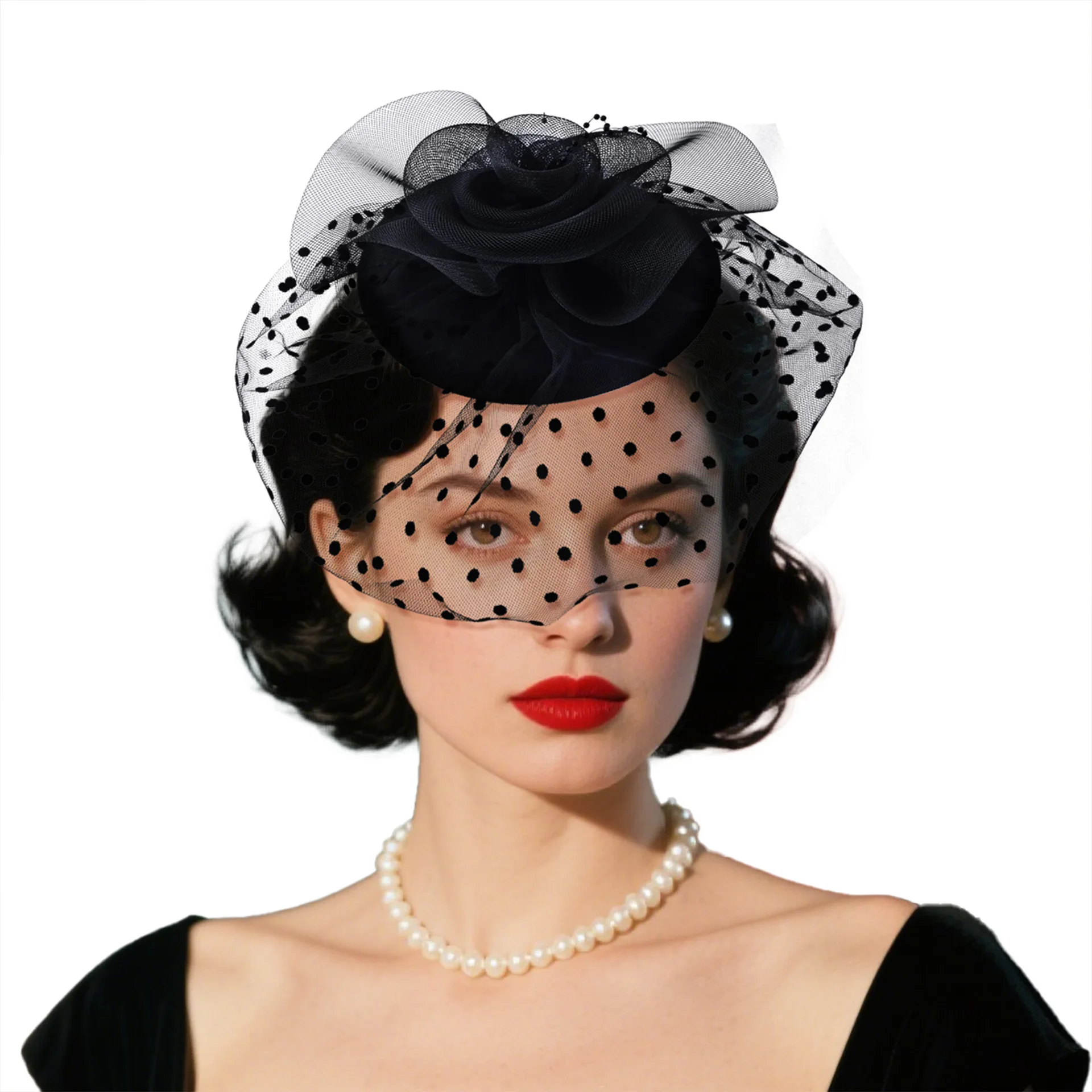 

Ретро Китайская Республика, сетчатый цилиндр, заколка для волос, фата, платье Cheongsam знаменитостей, декоративный реквизит, аксессуары для волос