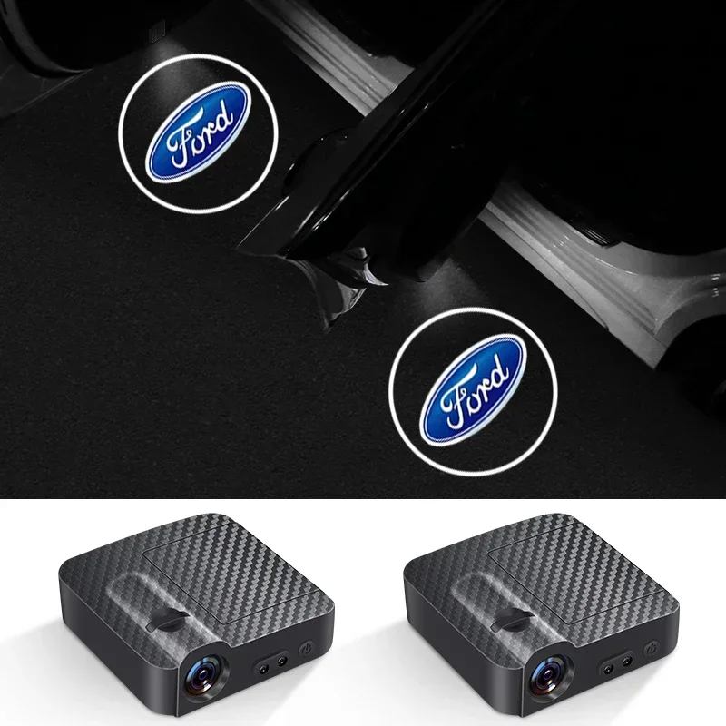 Car Welcome Light Led Door Light Projector Logo Ghost Lights For Ford Focus 2 MK2 3 4 ST Mondeo Festiva Fusion Fiesta Ranger