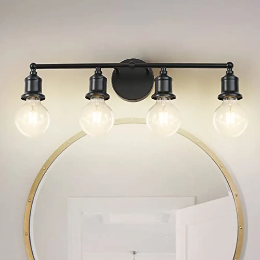 

Vanity Light Fixture, Industrial Wall Sconce Lighting Fixture, Farmhouse Bathroom Wall Light, Vintage E26 Base Wall Lamp for Mi