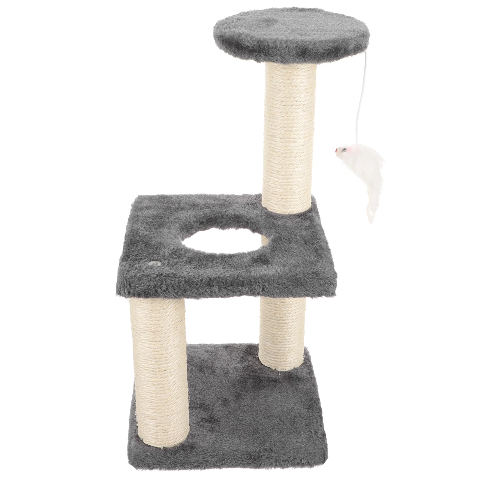 Cat Climbing Frame Kitten Tower Multi-Layer Cat Resting Platform Wear-Resistant Kitten Scratcher Vertical Scratching Post