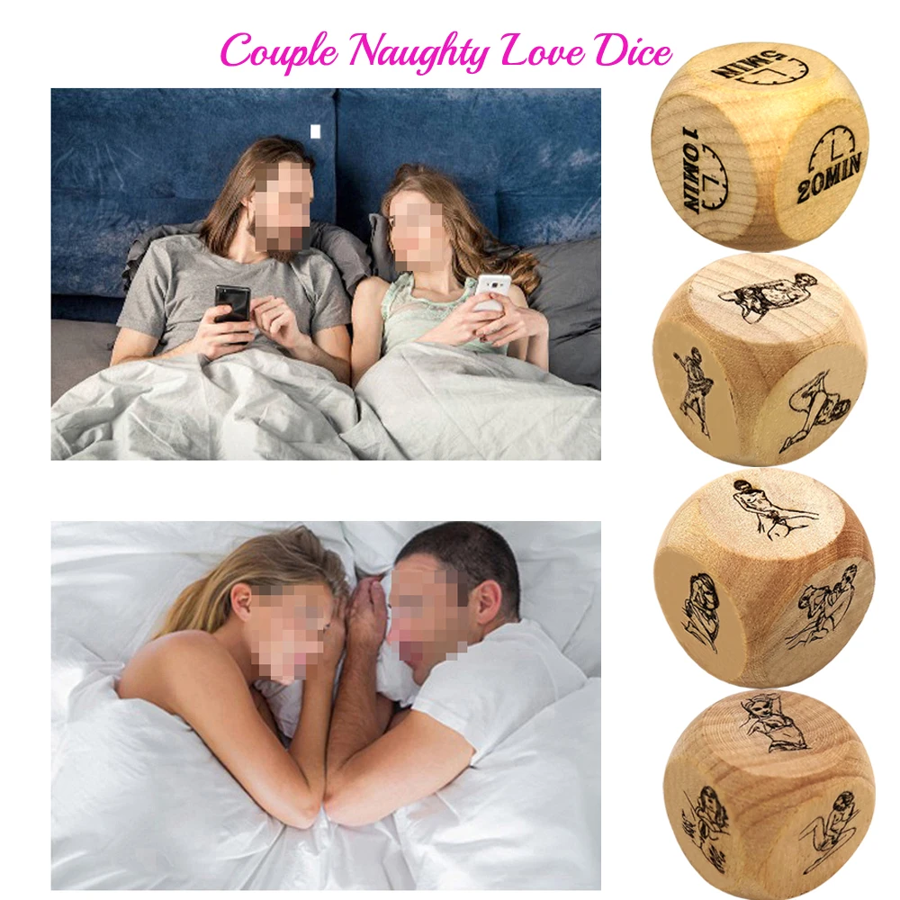 4Pcs Luxury Private Talking Couple Love Dice/Bedroom Love Sports Dice/Couple Date Night Ideas Naughty Dice - Improve Love Gift