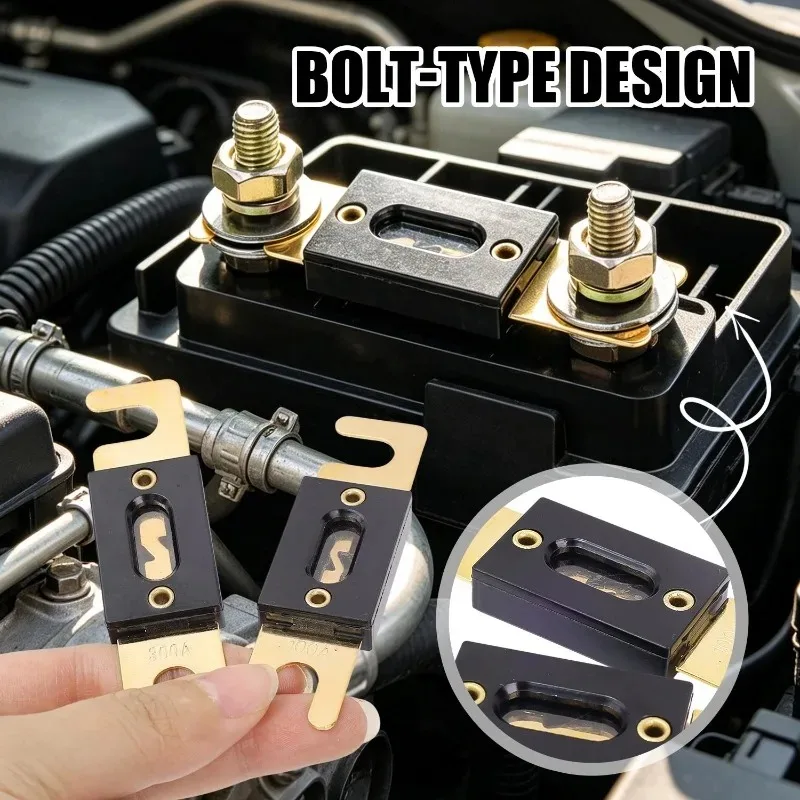 30A/50A/100A/200A/300A Car Bolt on Fuse Heavy Duty Circuit Protection Fuse 32V For Automotive Circuit Repair Accessories