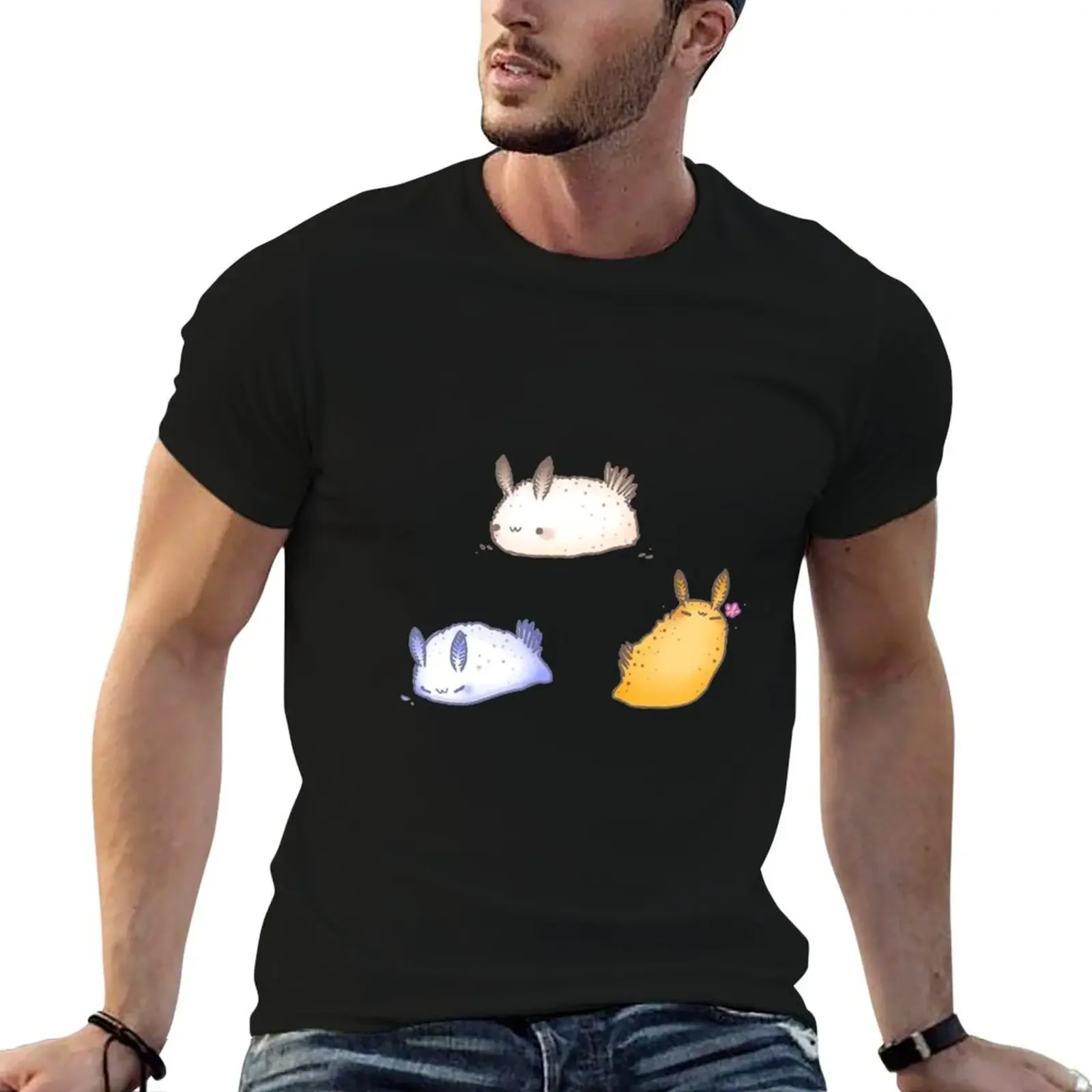 

sea bunny T-Shirt korean fashion man t shirt customs new edition heavyweight t shirts for men