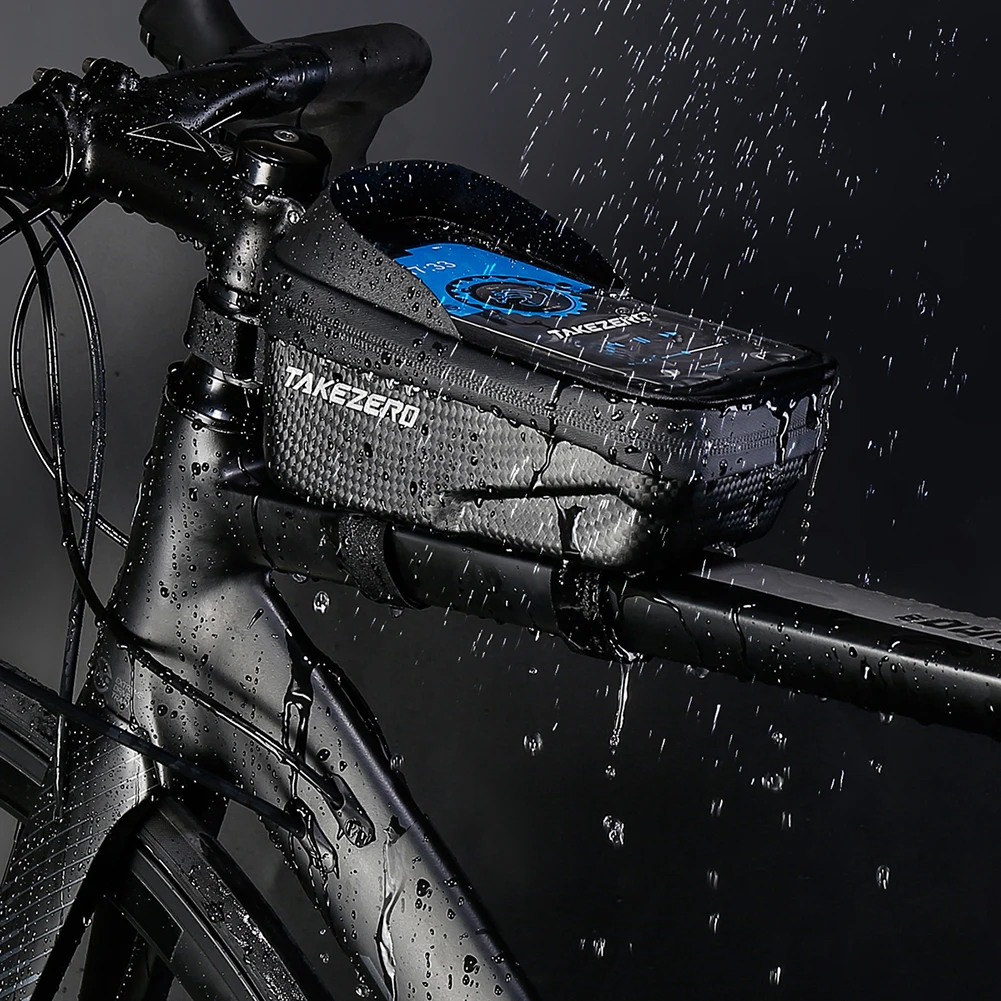 Waterproof Bicycle Frame Top Tube Bag Light Barrier Upper Tube Pannier Storage Pouch Hard Shell Case Cycling Accessories