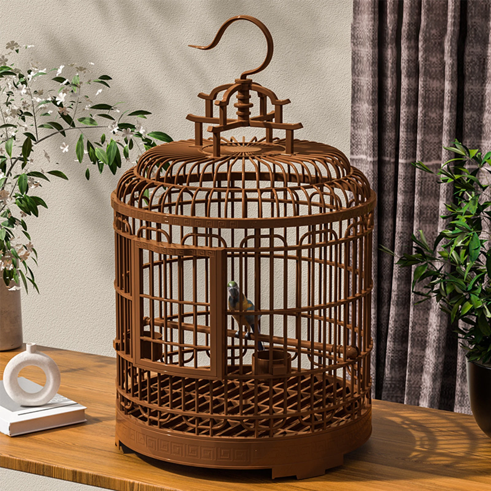 Villa Bird Cage Parrot Birdcage Large Indoor Accessories Portable Pet Cage Parrot Stand Cage for Lovebirds Cockatiels Budgies