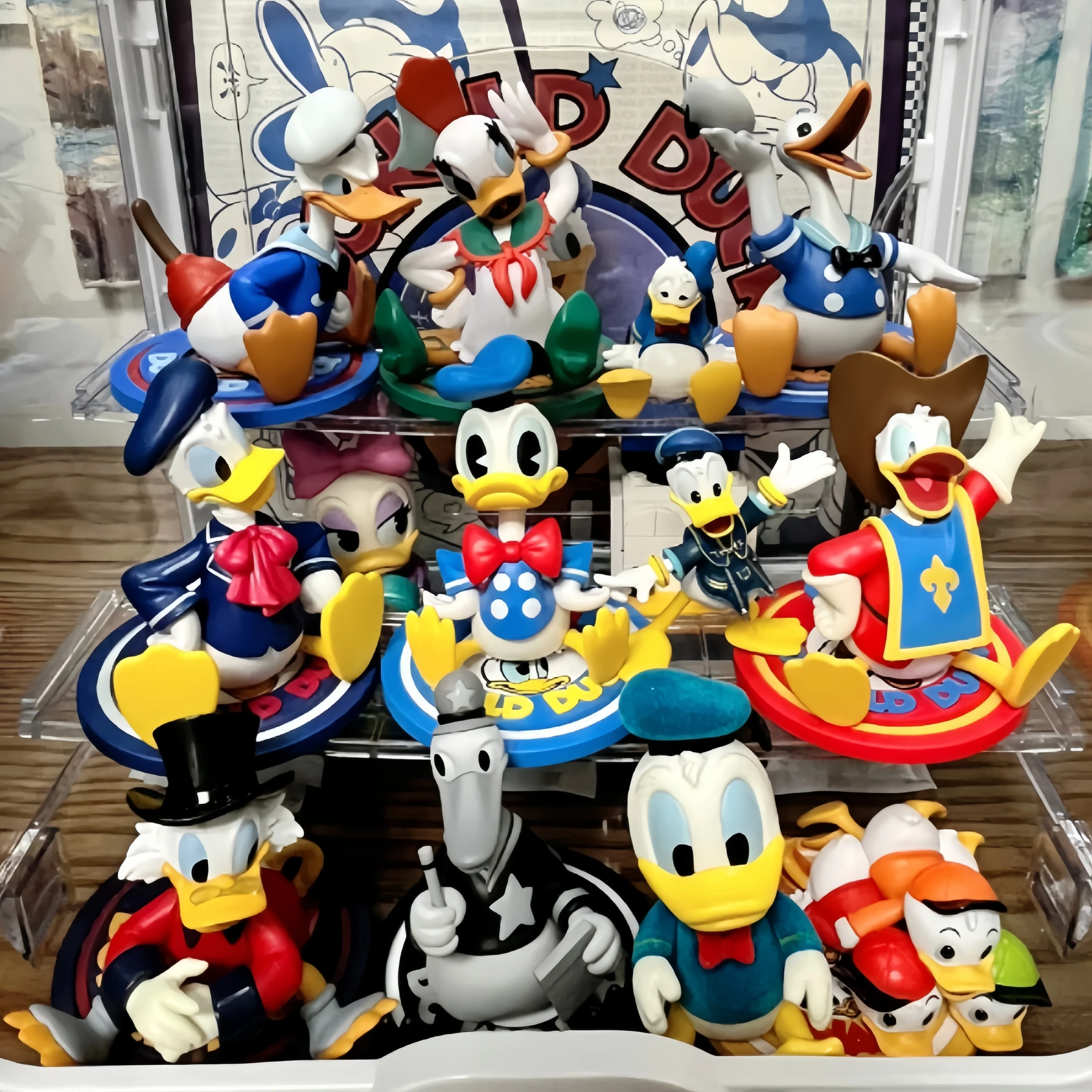 

Disney Donald Duck 90th Anniversary Childlike Heart Series Anime Peripheral Figures Model Garage Kit Doll Toys Birthday gifts