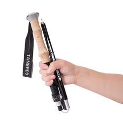 Outdoor Carbon Fiber Trekking Pole Carbon Ultra Light Telescopic Folding Trekking Cross Country Walking Stick