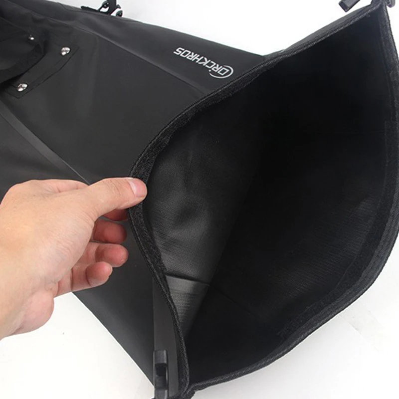 

Bicycle Rear Bag Multifunctional Large-capacity Waterproof Bike Saddle Rear Bag Cycling Gear Saddle Bag Black Pvc
