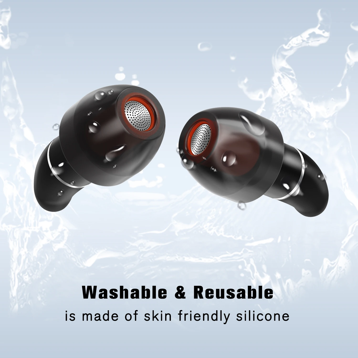 Soundproof Sleep Aid Silicone Earplug Set Noise Reducing Earplugs Concert Waterproof Swimming Ear Protector Safety Protection