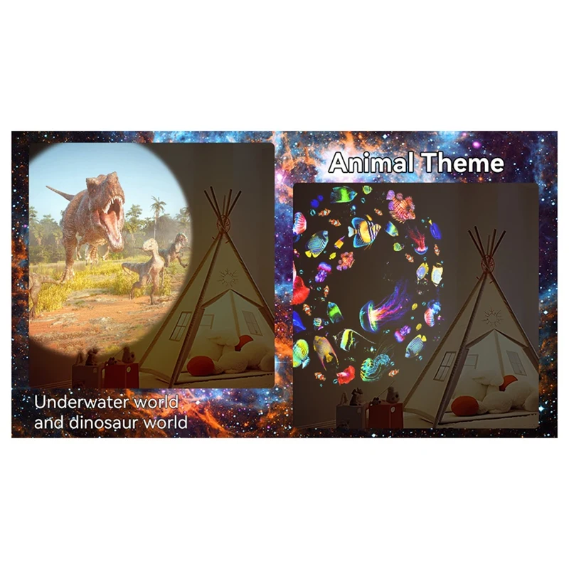 4K Ultra HD Universe Galaxy LED-projectielicht 13-delig Dynamisch Galaxy Meteor Slaapkamer Sfeerlicht Cadeailicht